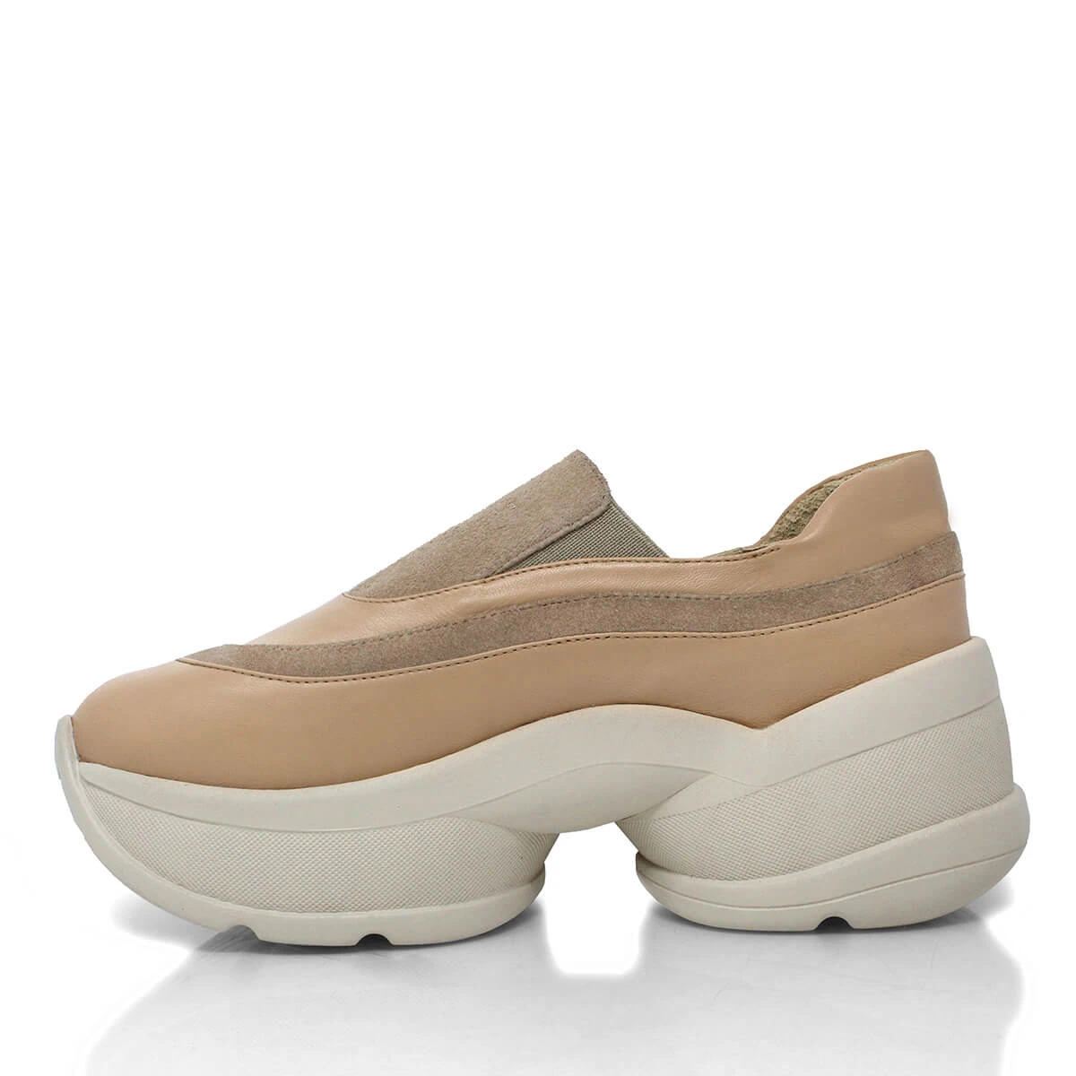 ALICE 75 - Beige Regina Romero Zapato Tenis Urbano Sport Para Dama En Piel - Imagen 7