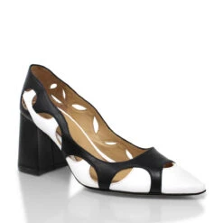 AURORA 75 - Negro Y Blanco Regina Romero Zapato Zapatilla Tacon Alto Para Dama En Piel 15 AURORA 75 - Negro Y Blanco Regina Romero Zapato Zapatilla Tacon Alto Para Dama En Piel -Reginaromero Regina Romero zapatilla Aurora negro blanco piel 3