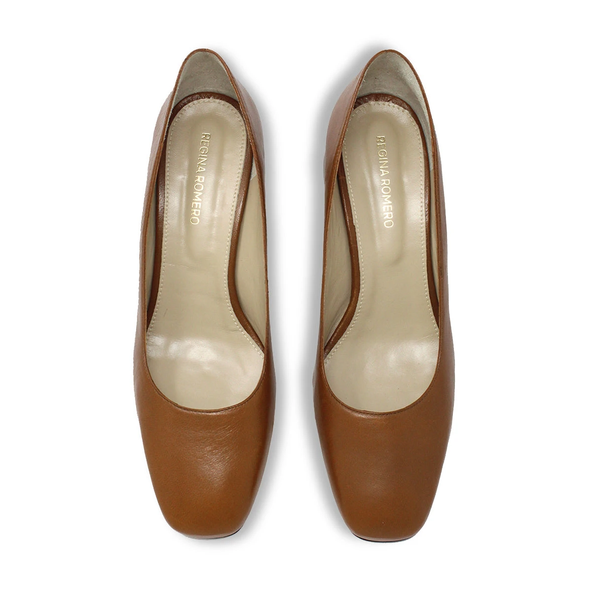 FIBI 40 - Miel Regina Romero Zapato Zapatilla Tacon Bajo Para Dama En Piel 9 FIBI 40 - Miel Regina Romero Zapato Zapatilla Tacon Bajo Para Dama En Piel - Imagen 7