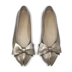 LULU - Seda Regina Romero Zapato Flat Balerina De Piso Para Dama En Piel -Reginaromero Regina Romero zapatilla flat Lulu seda piel RE 2