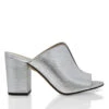 PELTZ 75 - Plata Regina Romero Zapato Sandalia Zapatilla Tacon Alto Para Dama En Piel 2 PELTZ 75 - Plata Regina Romero Zapato Sandalia Zapatilla Tacon Alto Para Dama En Piel -Reginaromero Regina Romero zapatilla mule Peltz lizard plata piel 1
