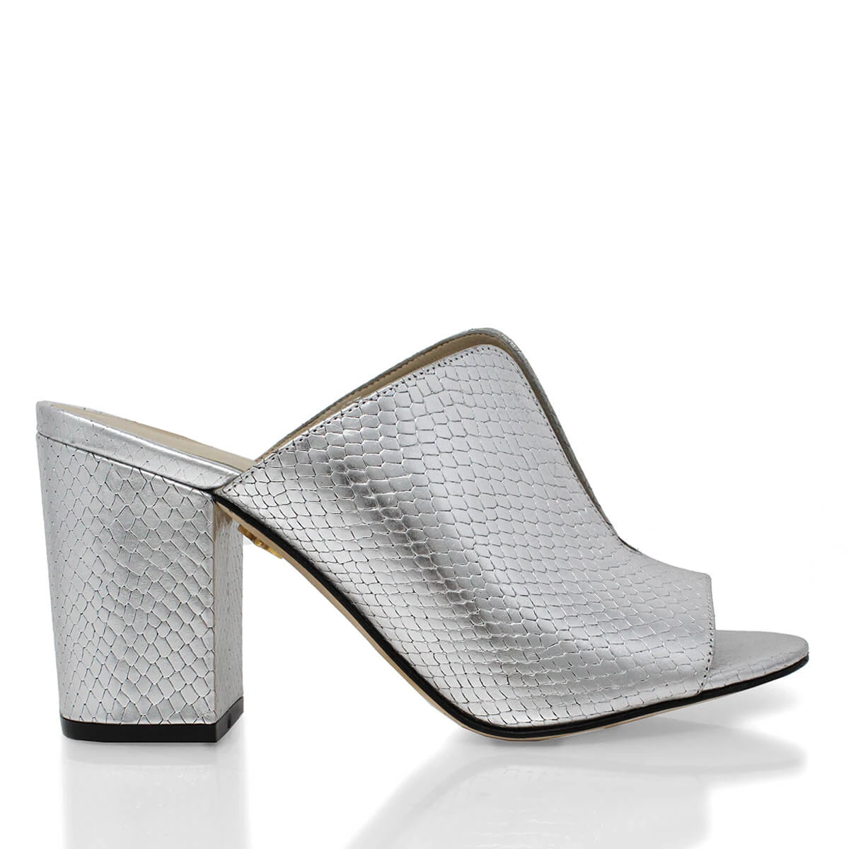 PELTZ 75 - Plata Regina Romero Zapato Sandalia Zapatilla Tacon Alto Para Dama En Piel 3 PELTZ 75 - Plata Regina Romero Zapato Sandalia Zapatilla Tacon Alto Para Dama En Piel