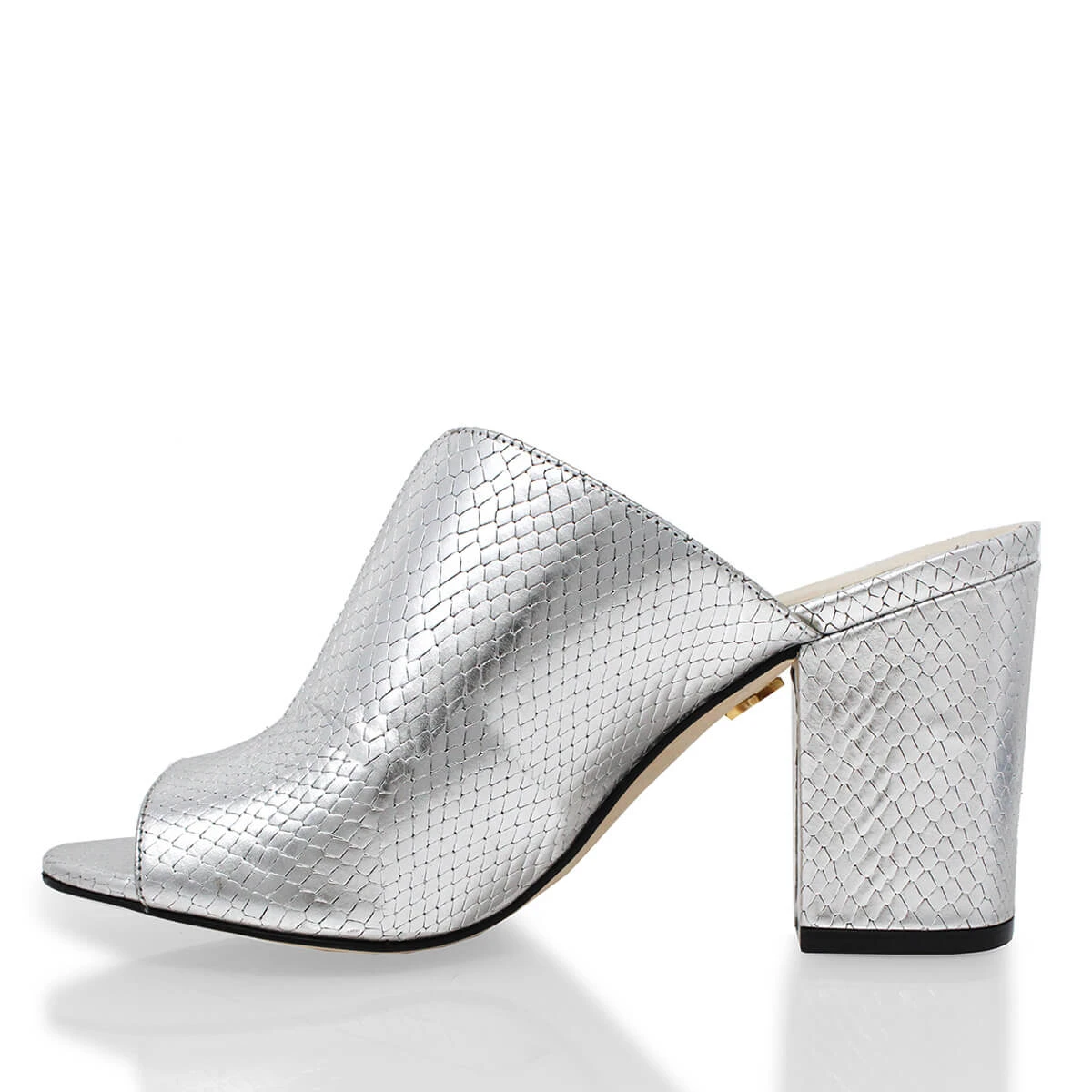 PELTZ 75 - Plata Regina Romero Zapato Sandalia Zapatilla Tacon Alto Para Dama En Piel 9 PELTZ 75 - Plata Regina Romero Zapato Sandalia Zapatilla Tacon Alto Para Dama En Piel - Imagen 7