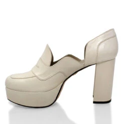 JOY 95 - Blanco Regina Romero Zapato Zapatilla Tacon Alto Para Dama En Piel 15 JOY 95 - Blanco Regina Romero Zapato Zapatilla Tacon Alto Para Dama En Piel -Reginaromero Regina Romero zapatilla plataforma mocasin Joy blanco piel 4