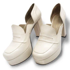 JOY 95 - Blanco Regina Romero Zapato Zapatilla Tacon Alto Para Dama En Piel 17 JOY 95 - Blanco Regina Romero Zapato Zapatilla Tacon Alto Para Dama En Piel -Reginaromero Regina Romero zapatilla plataforma mocasin Joy blanco piel 7
