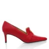 LONDON 60 - Rojo Regina Romero Zapato Zapatilla Tacon Bajo Para Dama En Piel -Reginaromero Regina Romero zapatilla pump London rojo piel 1
