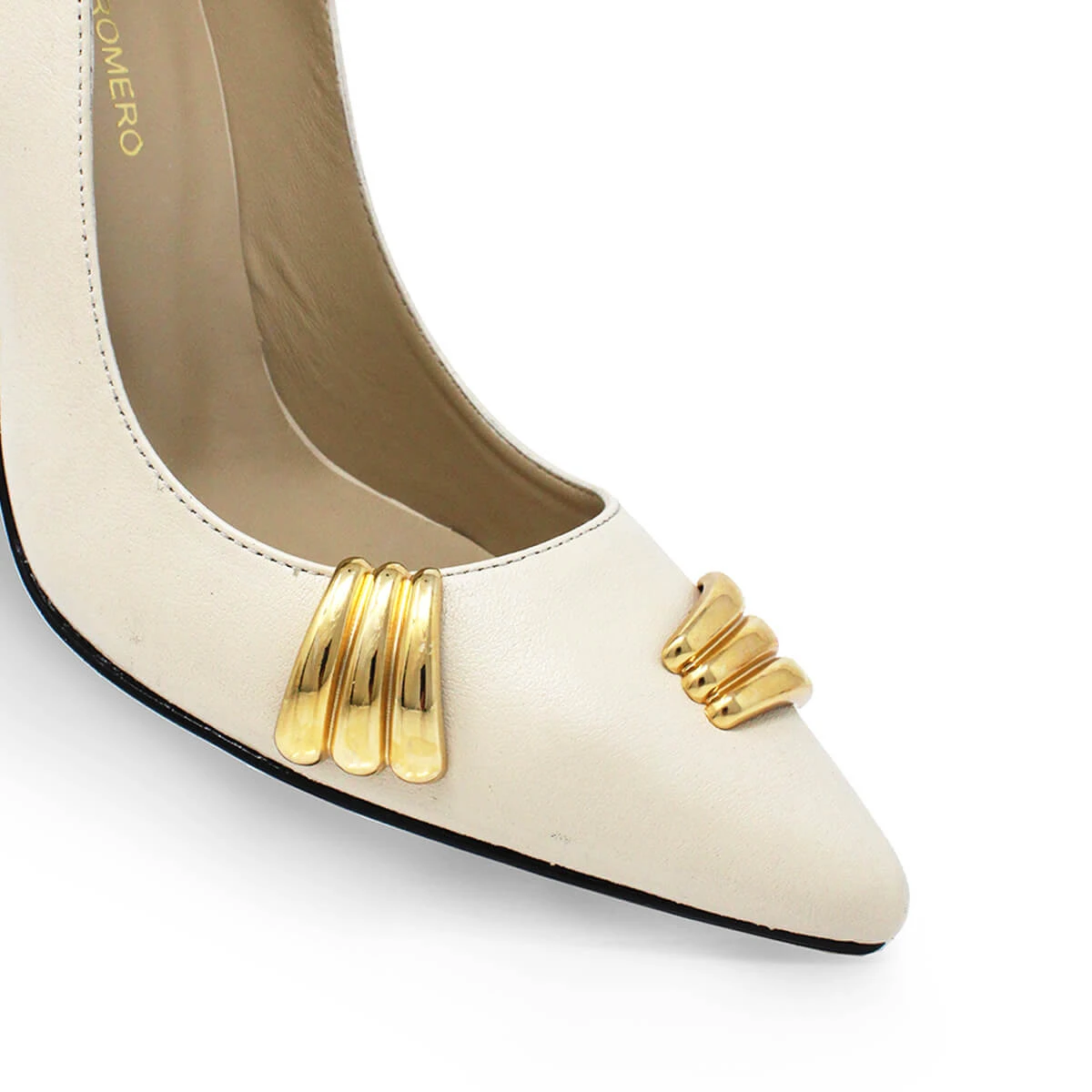 RENI 105 - Latte Regina Romero Zapato Zapatilla Tacon Alto Para Dama En Piel 11 RENI 105 - Latte Regina Romero Zapato Zapatilla Tacon Alto Para Dama En Piel - Imagen 9