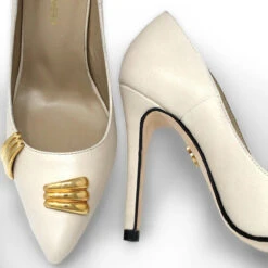 RENI 105 - Latte Regina Romero Zapato Zapatilla Tacon Alto Para Dama En Piel 23 RENI 105 - Latte Regina Romero Zapato Zapatilla Tacon Alto Para Dama En Piel -Reginaromero Regina Romero zapatilla pump Reni charol latte piel 7