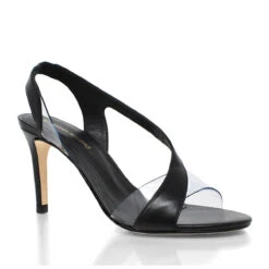 AXEL 85 - Negro Regina Romero Zapato Sandalia Zapatilla Tacon Alto Para Dama En Piel -Reginaromero Regina Romero zapatilla sandalia Axel negro piel 3