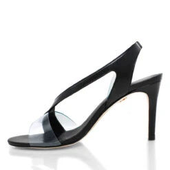 AXEL 85 - Negro Regina Romero Zapato Sandalia Zapatilla Tacon Alto Para Dama En Piel -Reginaromero Regina Romero zapatilla sandalia Axel negro piel 4