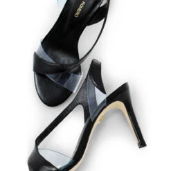 AXEL 85 - Negro Regina Romero Zapato Sandalia Zapatilla Tacon Alto Para Dama En Piel -Reginaromero Regina Romero zapatilla sandalia Axel negro piel 7