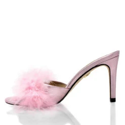 BARBIE 85 - Rosa Metalico Regina Romero Zapato Sandalia Zapatilla Tacon Alto Para Dama En Piel -Reginaromero Regina Romero zapatilla sandalia Barbie rosa metalico piel 4