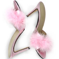 BARBIE 85 - Rosa Metalico Regina Romero Zapato Sandalia Zapatilla Tacon Alto Para Dama En Piel -Reginaromero Regina Romero zapatilla sandalia Barbie rosa metalico piel 7