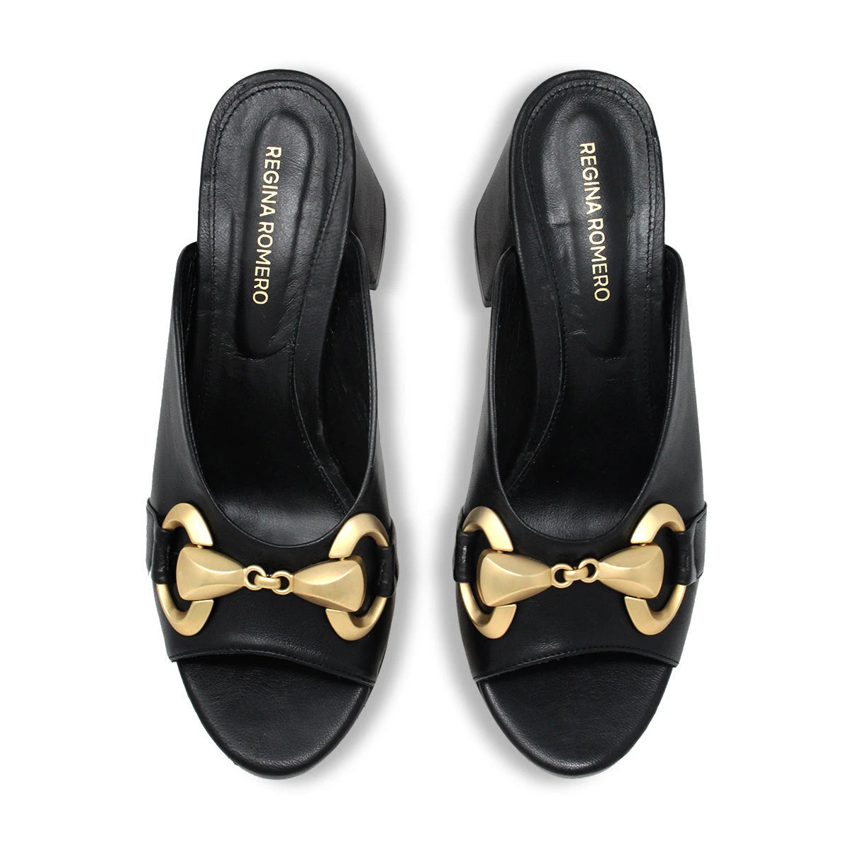 BASS 75 - Negro Regina Romero Zapato Sandalia Zapatilla Tacon Alto Para Dama En Piel 10 BASS 75 - Negro Regina Romero Zapato Sandalia Zapatilla Tacon Alto Para Dama En Piel - Imagen 8