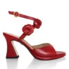GODIVA 85 - Rojo Regina Romero Zapato Zapatilla Tacon Alto Para Dama En Piel -Reginaromero Regina Romero zapatilla sandalia Godiva rojo piel 1