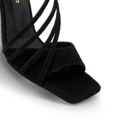 HADA 100 - Ante Negro Regina Romero Zapato Sandalia Zapatilla Tacon Alto Para Dama En Piel -Reginaromero Regina Romero zapatilla sandalia Hada antenegro piel 6