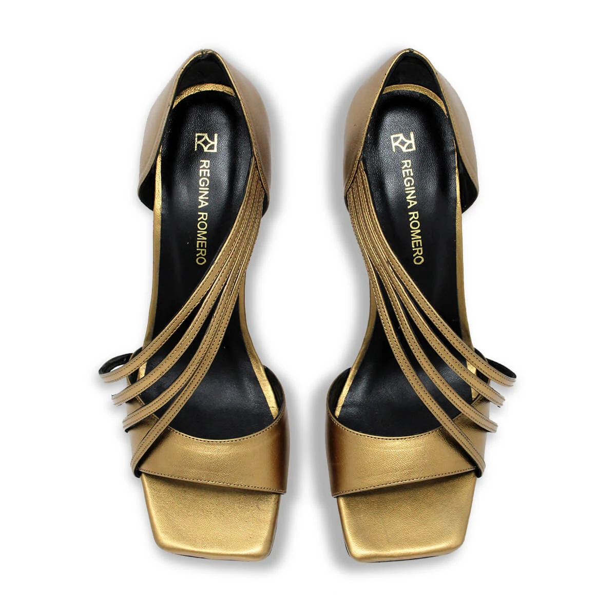 HADA 100 - Oro Viejo Regina Romero Zapato Sandalia Zapatilla Tacon Alto Para Dama En Piel 11 HADA 100 - Oro Viejo Regina Romero Zapato Sandalia Zapatilla Tacon Alto Para Dama En Piel - Imagen 9