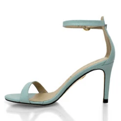 YVETTE 85 - Menta Regina Romero Zapato Sandalia Zapatilla Tacon Alto Para Dama En Piel -Reginaromero Regina Romero zapatilla sandalia Ivette menta piel 4