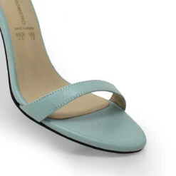 YVETTE 85 - Menta Regina Romero Zapato Sandalia Zapatilla Tacon Alto Para Dama En Piel -Reginaromero Regina Romero zapatilla sandalia Ivette menta piel 6 d7ac7328 e732 45d7 a6a4 5358a027be1d