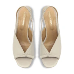 JORDAN 60 - Beige Regina Romero Zapato Sandalia Zapatilla Tacon Bajo Para Dama En Piel -Reginaromero Regina Romero zapatilla sandalia Jordan beige piel prod 2