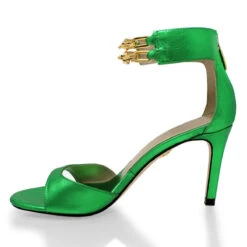LORENA 85 - Verde Metalico Regina Romero Zapato Sandalia Zapatilla Tacon Alto Para Dama En Piel 14 LORENA 85 - Verde Metalico Regina Romero Zapato Sandalia Zapatilla Tacon Alto Para Dama En Piel -Reginaromero Regina Romero zapatilla sandalia Lorena verde piel 4