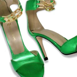 LORENA 85 - Verde Metalico Regina Romero Zapato Sandalia Zapatilla Tacon Alto Para Dama En Piel 17 LORENA 85 - Verde Metalico Regina Romero Zapato Sandalia Zapatilla Tacon Alto Para Dama En Piel -Reginaromero Regina Romero zapatilla sandalia Lorena verde piel 7