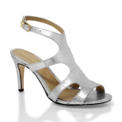 MILA 85 - Plata Regina Romero Zapato Sandalia Zapatilla Tacon Alto Para Dama En Piel 15 MILA 85 - Plata Regina Romero Zapato Sandalia Zapatilla Tacon Alto Para Dama En Piel -Reginaromero Regina Romero zapatilla sandalia Mila plata piel 3