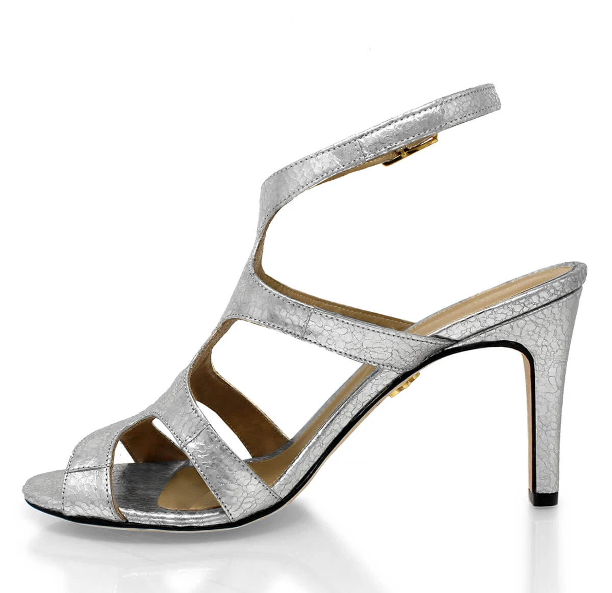 MILA 85 - Plata Regina Romero Zapato Sandalia Zapatilla Tacon Alto Para Dama En Piel 9 MILA 85 - Plata Regina Romero Zapato Sandalia Zapatilla Tacon Alto Para Dama En Piel - Imagen 7