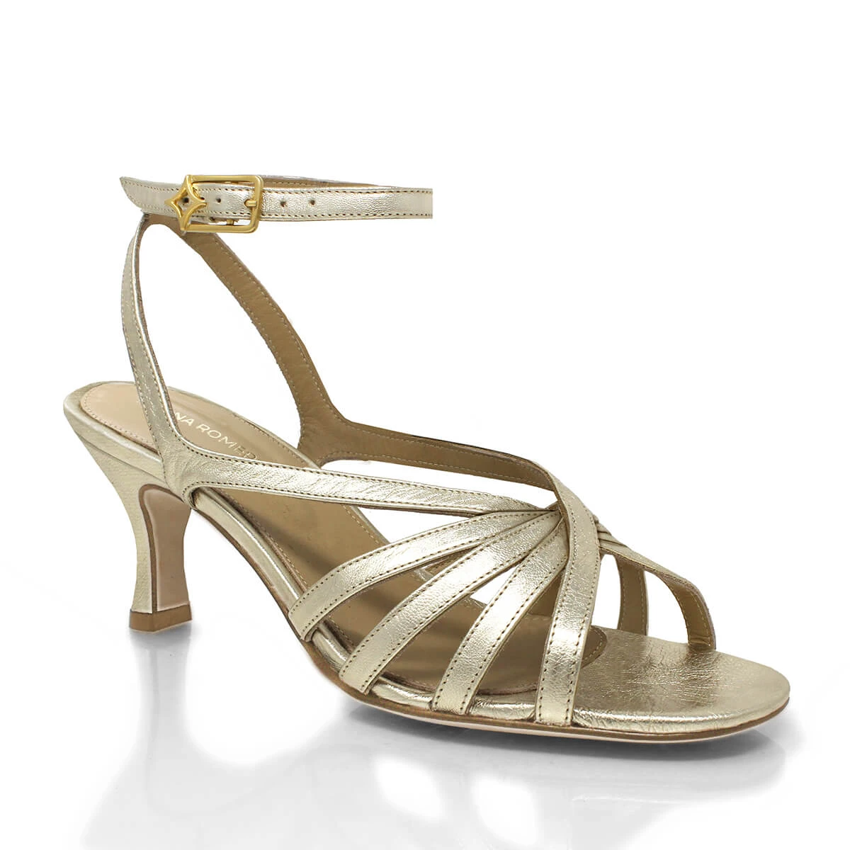 MIRA 60 - Champagne Regina Romero Zapato Sandalia Zapatilla Tacon Bajo Para Dama En Piel 9 MIRA 60 - Champagne Regina Romero Zapato Sandalia Zapatilla Tacon Bajo Para Dama En Piel - Imagen 7