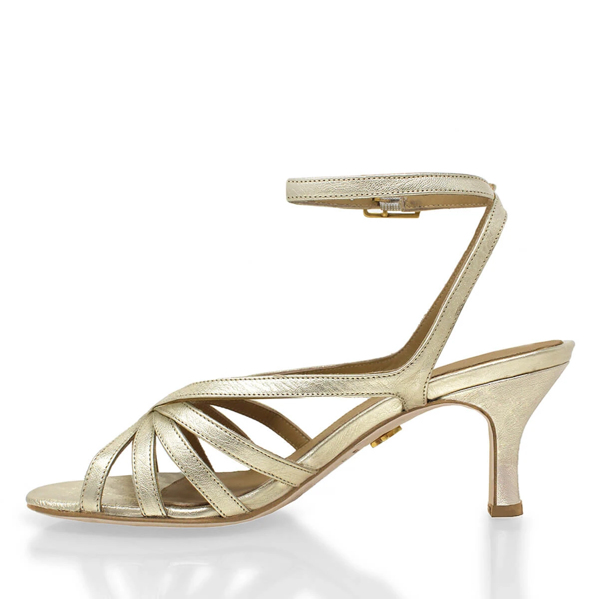 MIRA 60 - Champagne Regina Romero Zapato Sandalia Zapatilla Tacon Bajo Para Dama En Piel 10 MIRA 60 - Champagne Regina Romero Zapato Sandalia Zapatilla Tacon Bajo Para Dama En Piel - Imagen 8