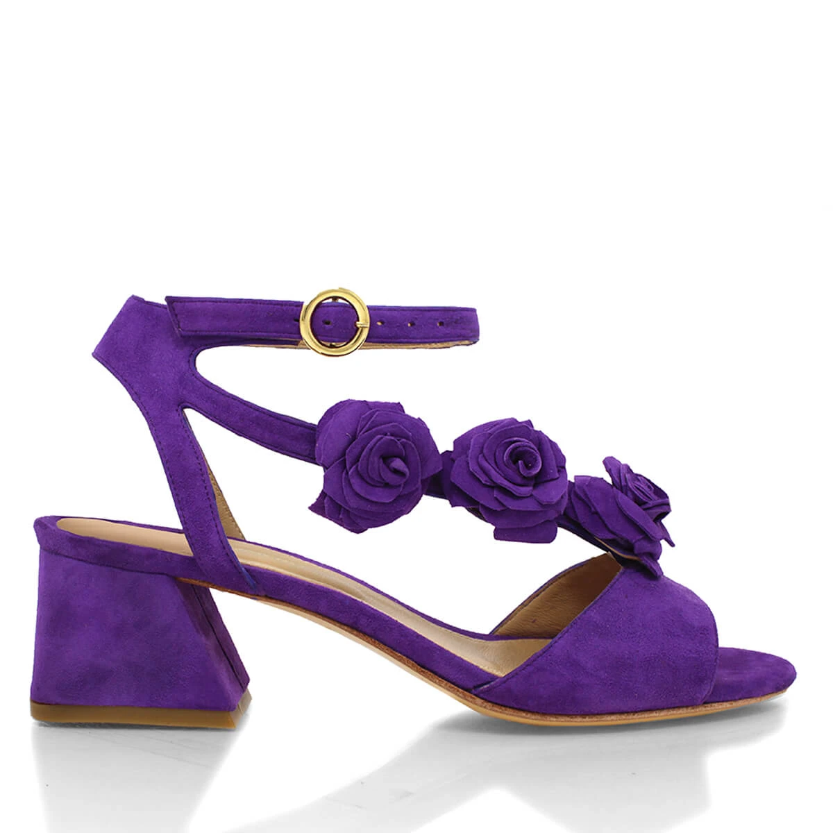 MIRACLE 50 - Morado Regina Romero Zapato Sandalia Zapatilla Tacon Bajo Para Dama En Piel 3 MIRACLE 50 - Morado Regina Romero Zapato Sandalia Zapatilla Tacon Bajo Para Dama En Piel