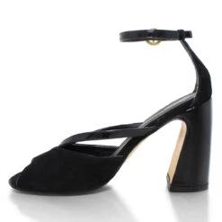 CAPRI 95 - Negro Regina Romero Zapato Zapatilla Tacon Alto Para Dama En Piel -Reginaromero Regina Romero zapatilla sandalia Olimpia negro piel ante 4