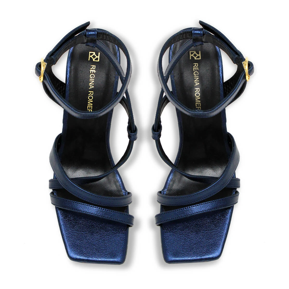 PIA 100 - Azul Metalico Regina Romero Zapato Sandalia Zapatilla Tacon Alto Para Dama En Piel 10 PIA 100 - Azul Metalico Regina Romero Zapato Sandalia Zapatilla Tacon Alto Para Dama En Piel - Imagen 8