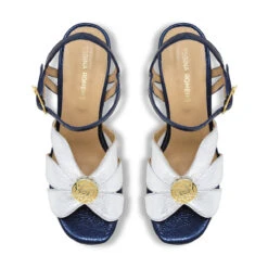 TRIXIE 95 - Azul Metalico Regina Romero Zapato Zapatilla Tacon Alto Para Dama En Piel 15 TRIXIE 95 - Azul Metalico Regina Romero Zapato Zapatilla Tacon Alto Para Dama En Piel -Reginaromero Regina Romero zapatilla sandalia Trixie plata marino piel 2