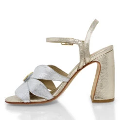 TRIXIE 95 - Oro Y Plata Regina Romero Zapato Zapatilla Tacon Alto Para Dama En Piel 16 TRIXIE 95 - Oro Y Plata Regina Romero Zapato Zapatilla Tacon Alto Para Dama En Piel -Reginaromero Regina Romero zapatilla sandalia Trixie plata oro piel 4