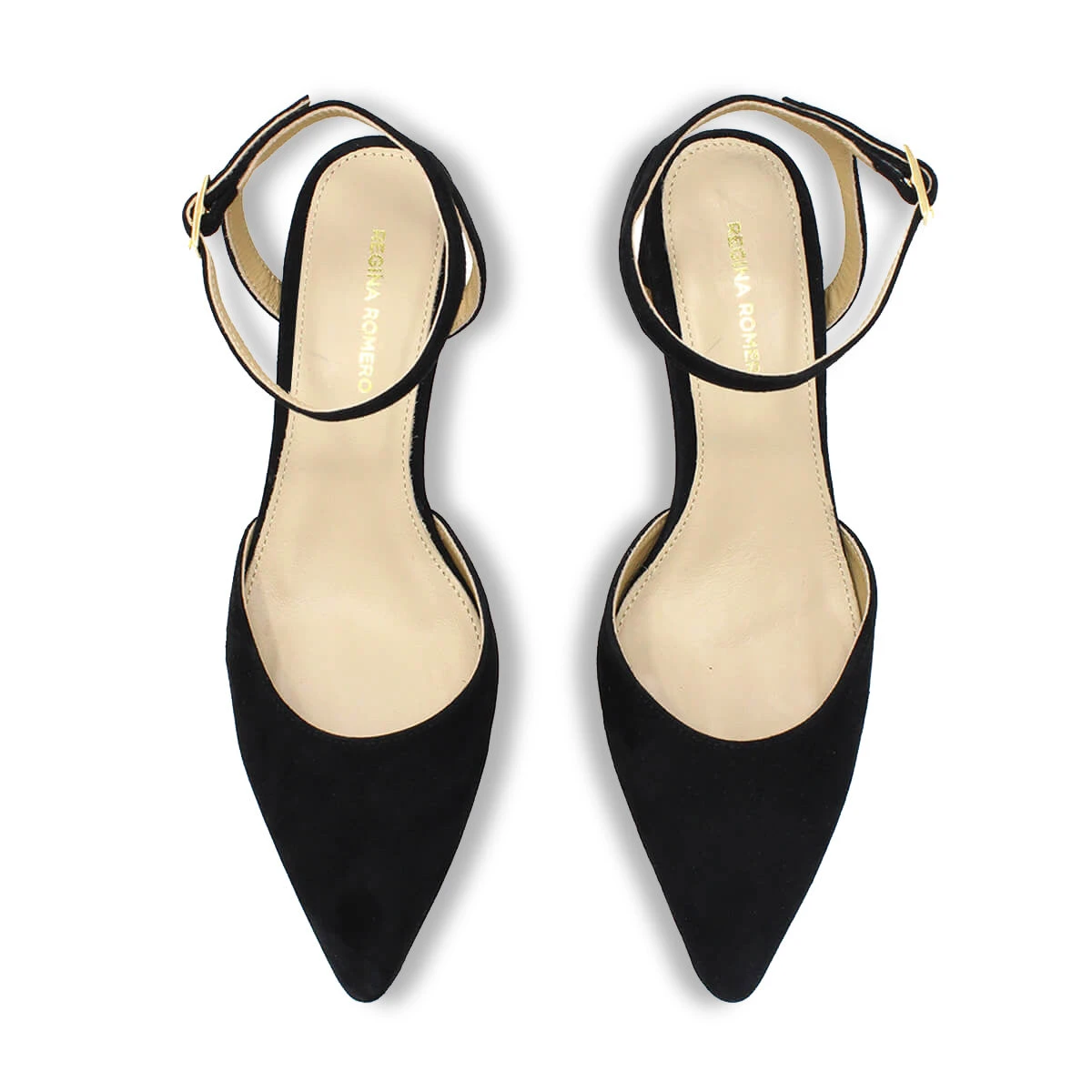 URSULA 50 - Ante Negro Regina Romero Zapato Zapatilla Tacon Bajo Para Dama En Piel 10 URSULA 50 - Ante Negro Regina Romero Zapato Zapatilla Tacon Bajo Para Dama En Piel - Imagen 8