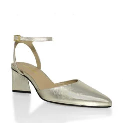 URSULA 50 - Seda Regina Romero Zapato Zapatilla Tacon Bajo Para Dama En Piel -Reginaromero Regina Romero zapatilla sandalia Ursula seda piel 3