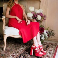 AGNI 135 - Rojo Y Naranja Regina Romero Zapato Sandalia Plataforma Tacon Alto Para Dama En Piel 11 AGNI 135 - Rojo Y Naranja Regina Romero Zapato Sandalia Plataforma Tacon Alto Para Dama En Piel -Reginaromero Regina Romero zapatilla sandalia plataforma Agni rojo piel 07