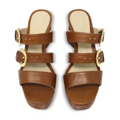 BALI 95 - Miel Regina Romero Zapato Sandalia Zapatilla Tacon Alto Para Dama En Piel 13 BALI 95 - Miel Regina Romero Zapato Sandalia Zapatilla Tacon Alto Para Dama En Piel -Reginaromero Regina Romero zapatilla sandalia plataforma Bali tan piel 2