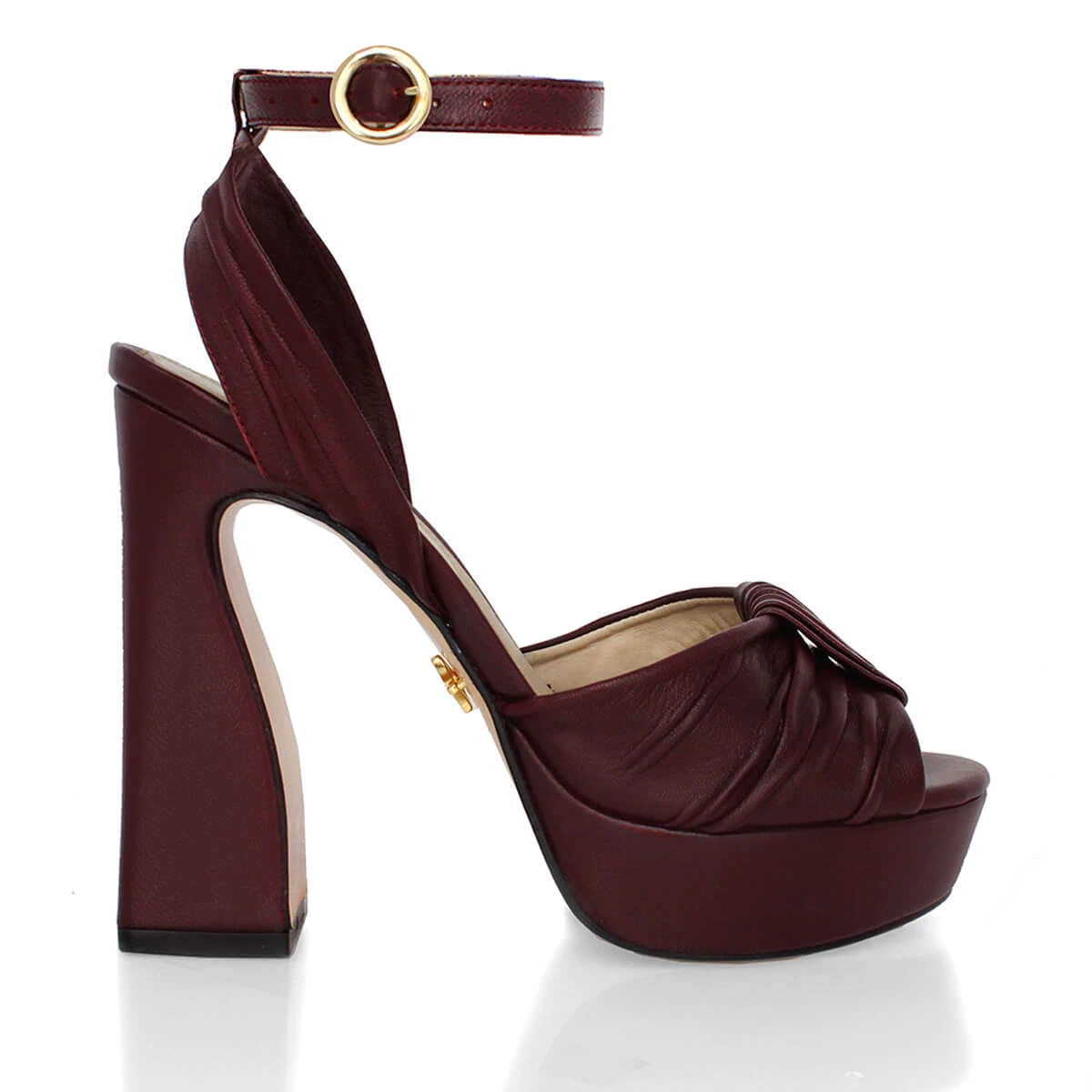 BERNADETTE 125 - Vino Regina Romero Zapato Sandalia Plataforma Tacon Alto Para Dama En Piel 3 BERNADETTE 125 - Vino Regina Romero Zapato Sandalia Plataforma Tacon Alto Para Dama En Piel