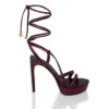 BRIGGITE 125 - Burgundy Regina Romero Zapato Sandalia Plataforma Tacon Alto Para Dama En Piel 1 BRIGGITE 125 - Burgundy Regina Romero Zapato Sandalia Plataforma Tacon Alto Para Dama En Piel -Reginaromero Regina Romero zapatilla sandalia plataforma Brigitte vino piel 1