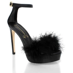 CARRIE 125 - Negro Regina Romero Zapato Sandalia Plataforma Tacon Alto Para Dama En Piel -Reginaromero Regina Romero zapatilla sandalia plataforma Kara negro piel 3