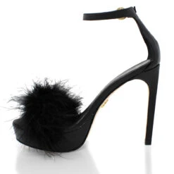 CARRIE 125 - Negro Regina Romero Zapato Sandalia Plataforma Tacon Alto Para Dama En Piel -Reginaromero Regina Romero zapatilla sandalia plataforma Kara negro piel 4