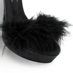 CARRIE 125 - Negro Regina Romero Zapato Sandalia Plataforma Tacon Alto Para Dama En Piel -Reginaromero Regina Romero zapatilla sandalia plataforma Kara negro piel 6