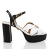 PIXIE 95 - Negro Y Blanco Regina Romero Zapato Sandalia Plataforma Tacon Alto Para Dama En Piel -Reginaromero Regina Romero zapatilla sandalia plataforma Pixie negro blanco piel 1 75949b8a 2b98 431d 978b d20bb8d49661