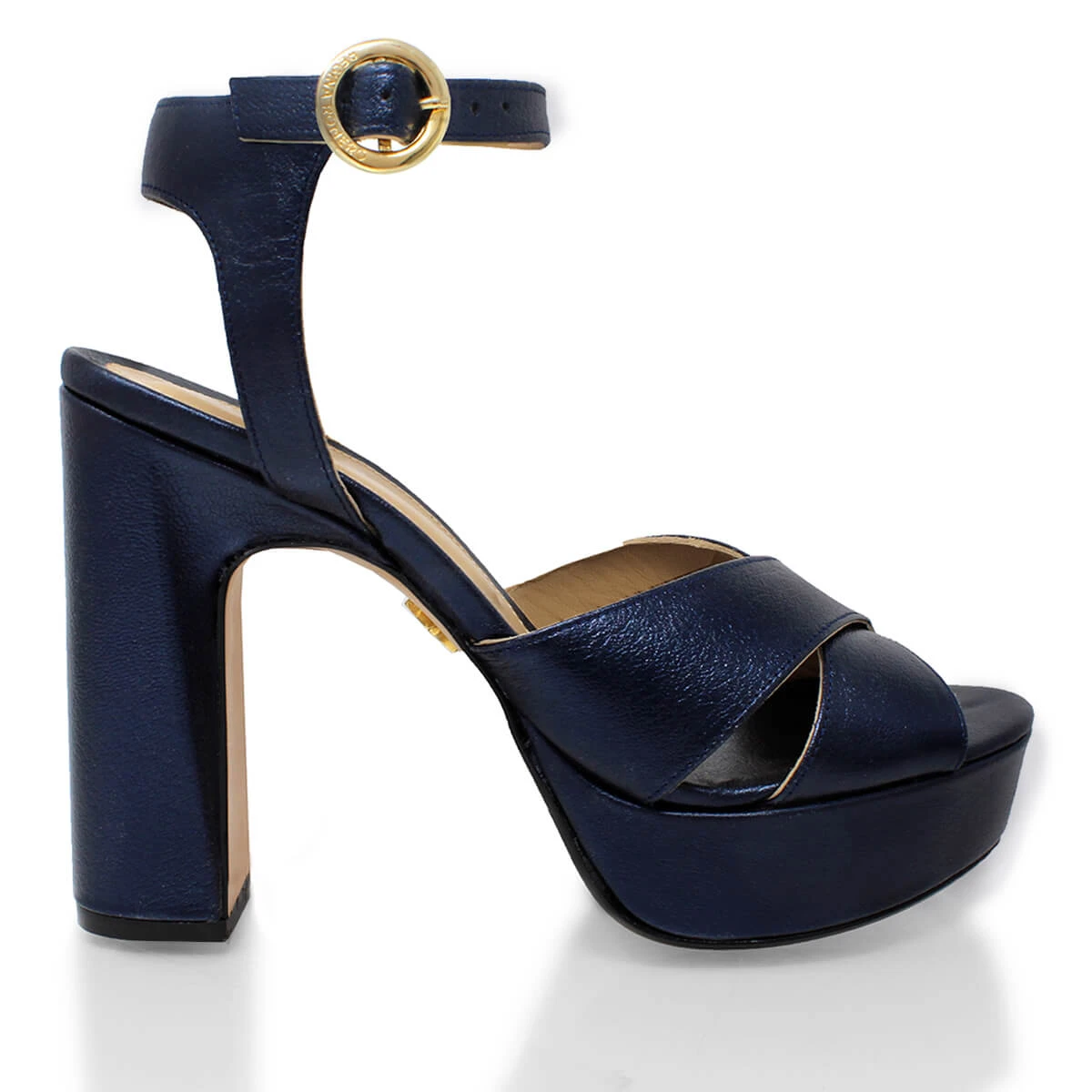 VENUS 120 - Azul Metalico Regina Romero Zapato Sandalia Plataforma Tacon Alto Para Dama En Piel 3 VENUS 120 - Azul Metalico Regina Romero Zapato Sandalia Plataforma Tacon Alto Para Dama En Piel