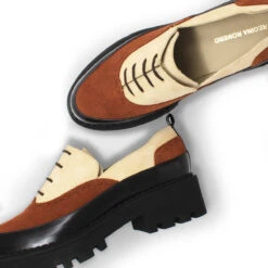 REESE 45 - Beige Regina Romero Zapato Tenis Urbano Sport Para Dama En Piel -Reginaromero Regina Romero zapato bostoniano Reese beige tan piel 7