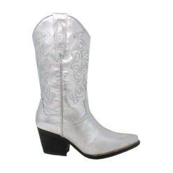 ANETTE 60 - Plata Regina Romero Zapato Bota Botin Tacon Bajo Para Dama En Piel