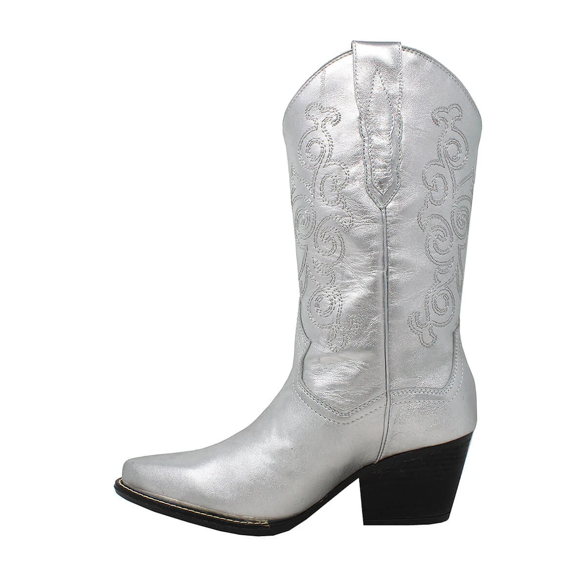ANETTE 60 - Plata Regina Romero Zapato Bota Botin Tacon Bajo Para Dama En Piel 9 ANETTE 60 - Plata Regina Romero Zapato Bota Botin Tacon Bajo Para Dama En Piel - Imagen 7