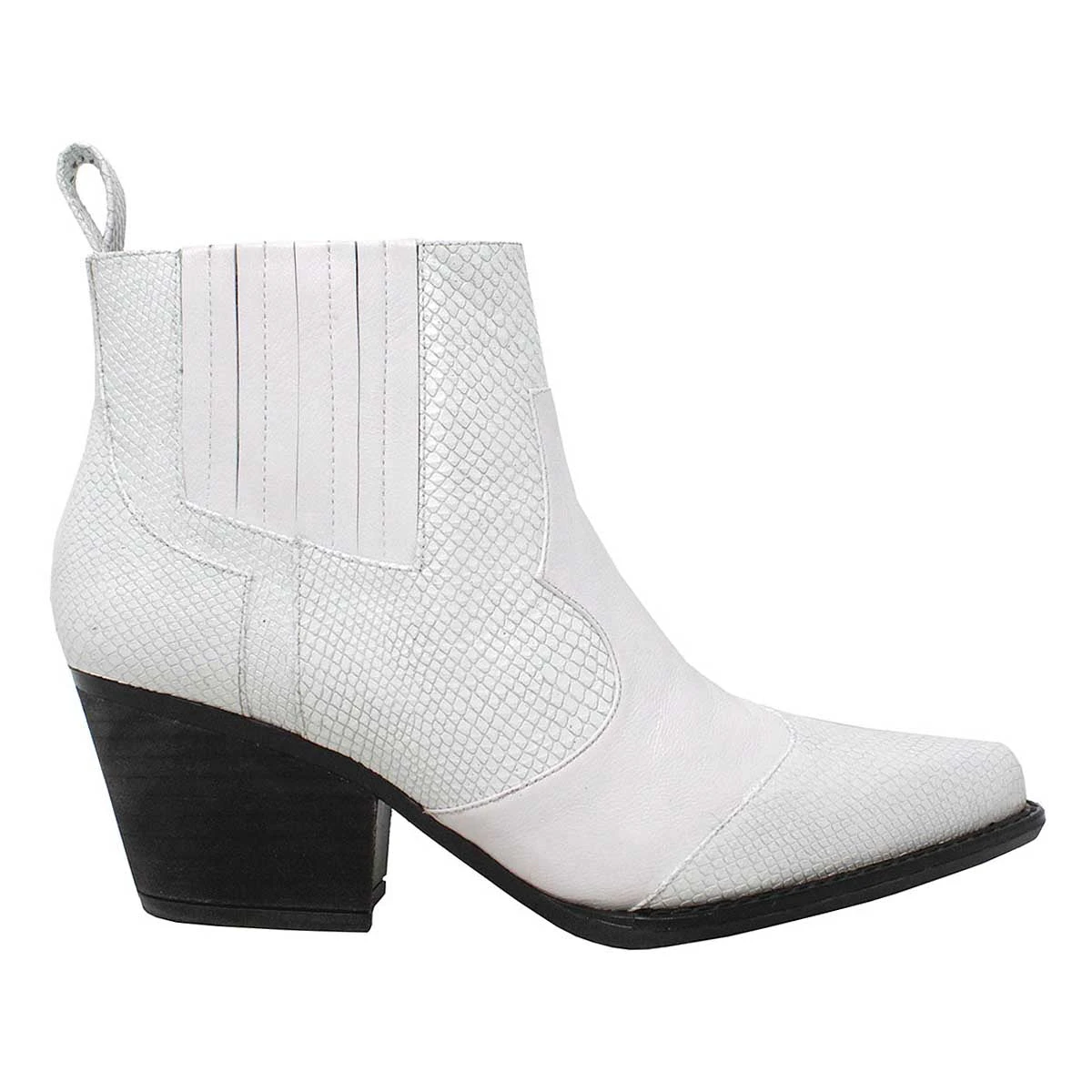 MADDIE 60 - Blanco Regina Romero Zapato Bota Botin Tacon Bajo Para Dama En Piel 3 MADDIE 60 - Blanco Regina Romero Zapato Bota Botin Tacon Bajo Para Dama En Piel